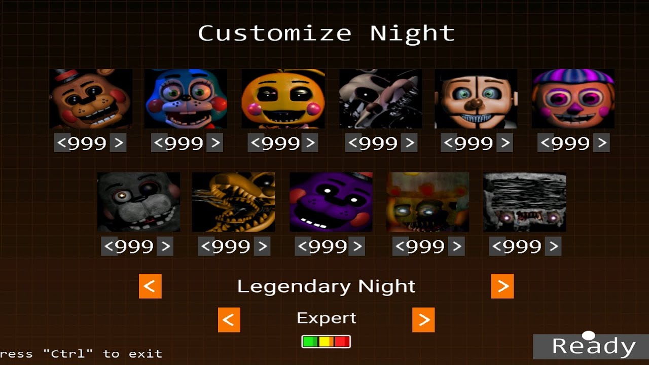 FNAF ULTIMATE EDITION 3 (Android) Custom Night 999!