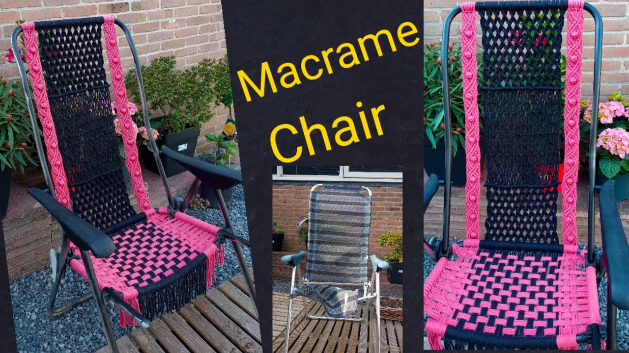 DIY Macrame Chair | Macrame tutorial for begginers