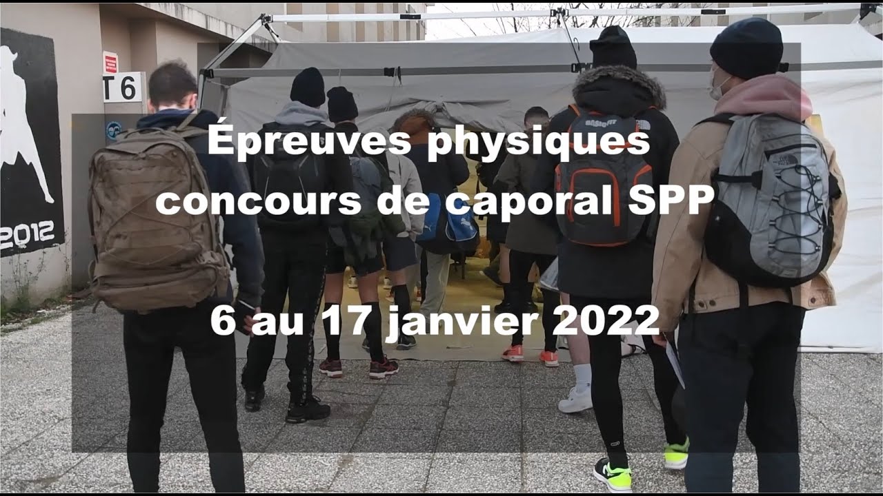 DÉCOUVREZ LES EPREUVES SPORTIVES DU CONCOURS DE CAPORAL SPP !