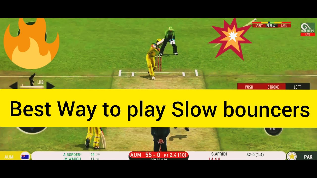 How to play slow/straight bouncers in rc20 | Real cricket 20 batting Tips | most intresting match