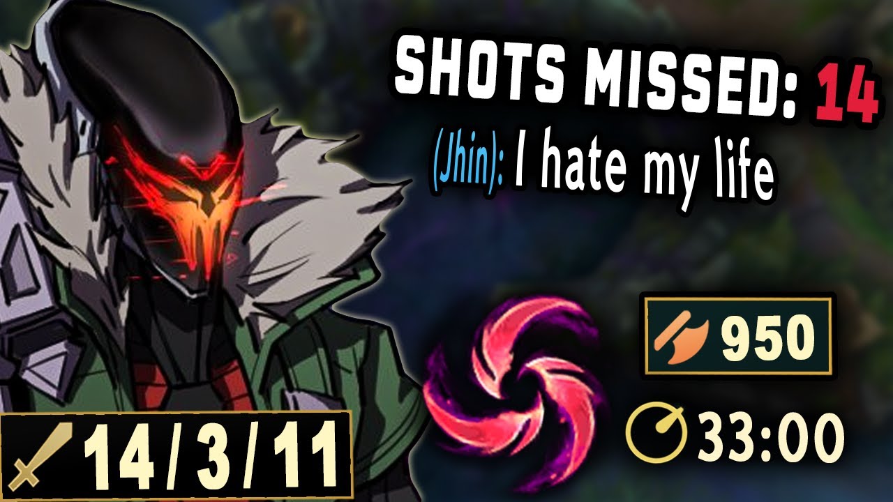Missing your ults? Try Hail of Blades Jhin. The Ultimate Right Clicker