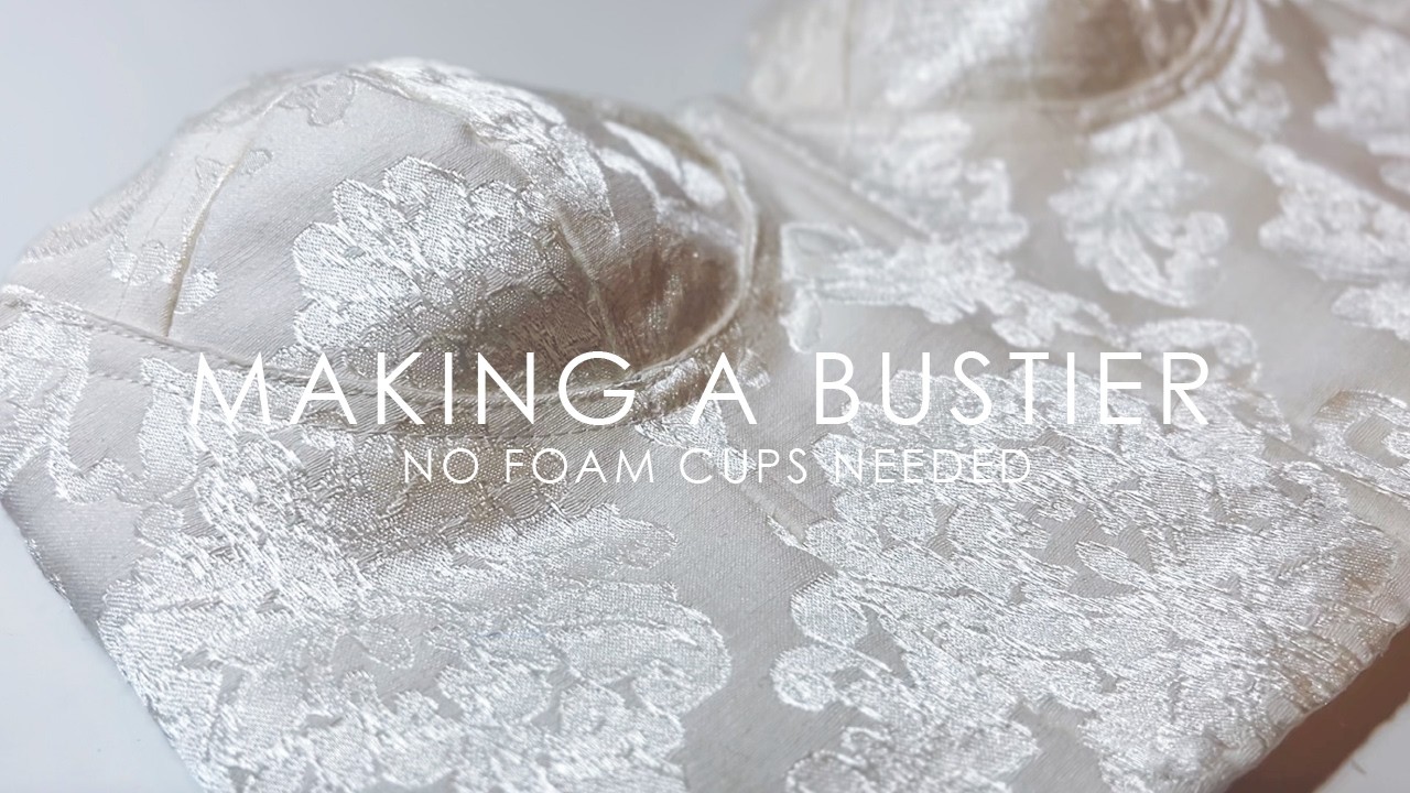 How to sew a bustier without foam cups: šivenje bustier korseta