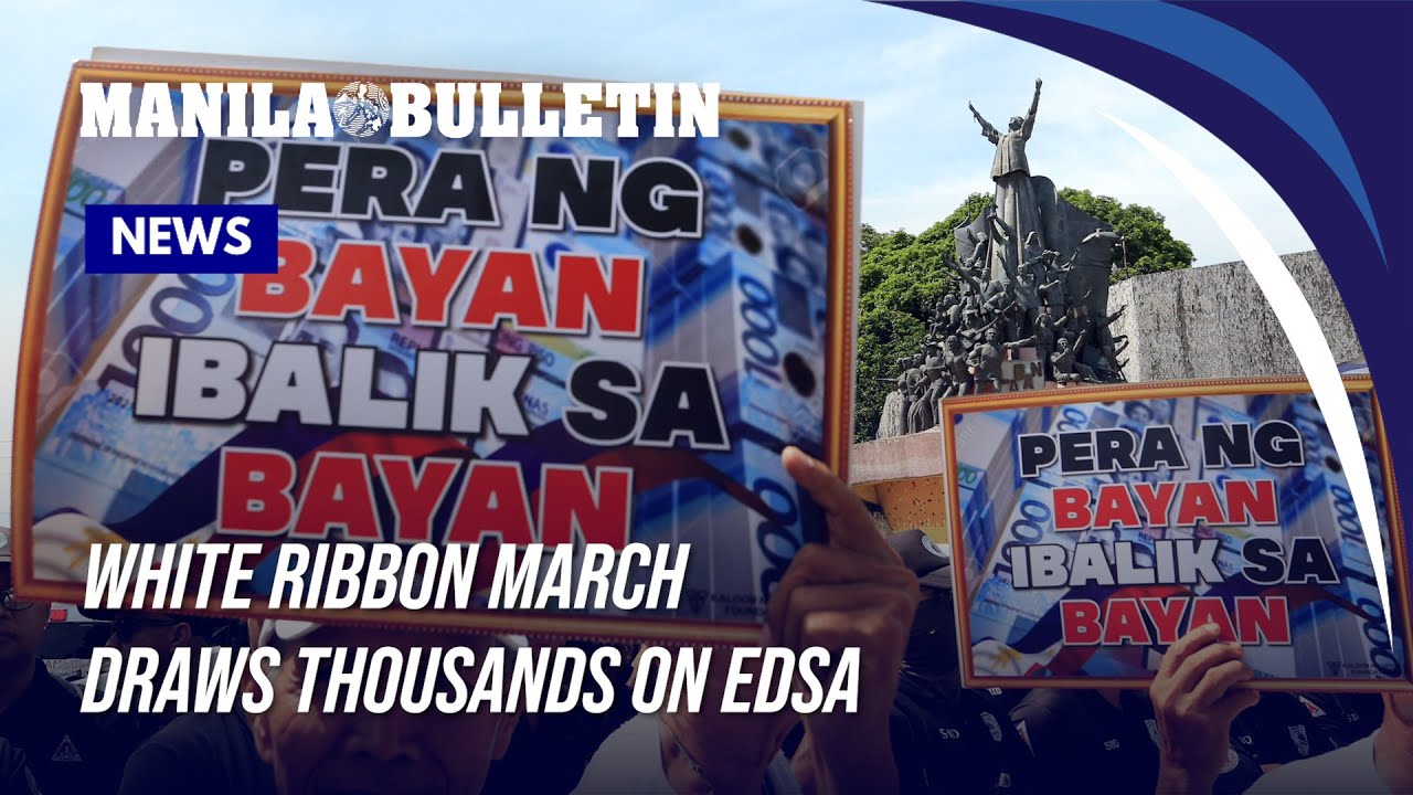 White Ribbon march draws thousands on EDSA