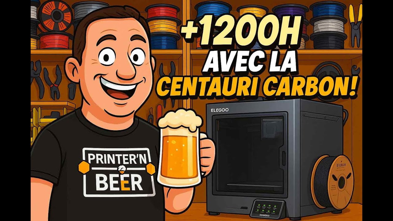 Elegoo Centauri Carbon après 1200h d'impression : toujours au top ?