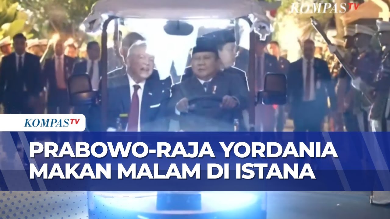 Terbaru! Momen Presiden Prabowo Sopiri Raja Yordania Saat Akan Makan Malam di Istana
