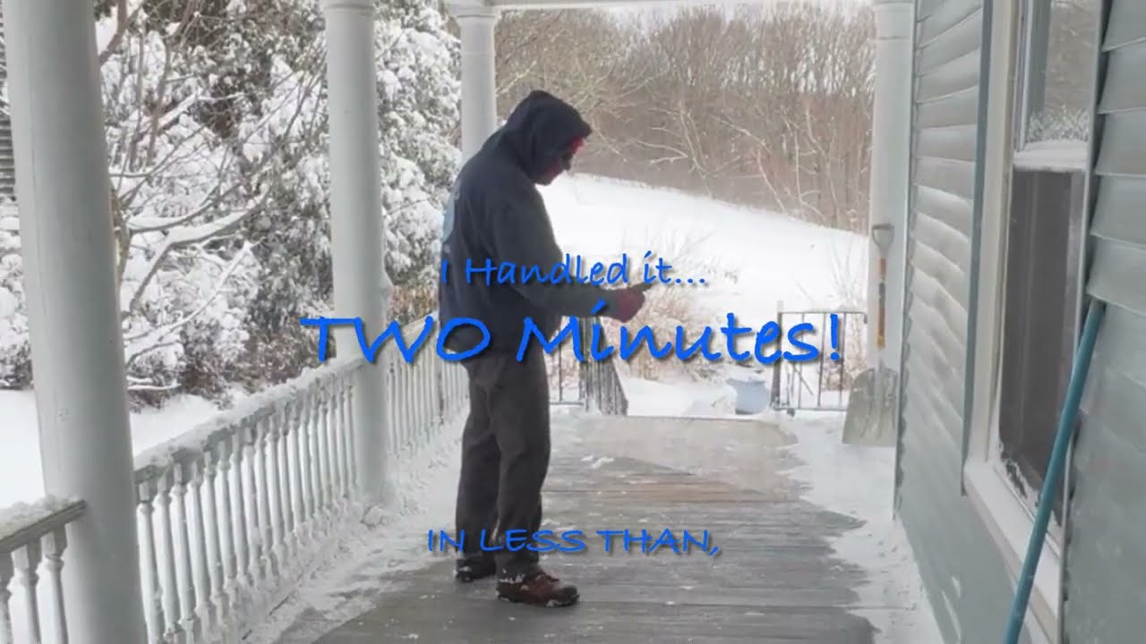 How do you handle more than a foot of snow?  It took me less than 2 minutes…