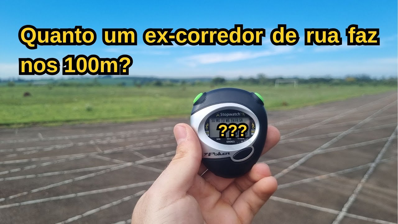 Fiz Meu Primeiro Teste Sprint 100m