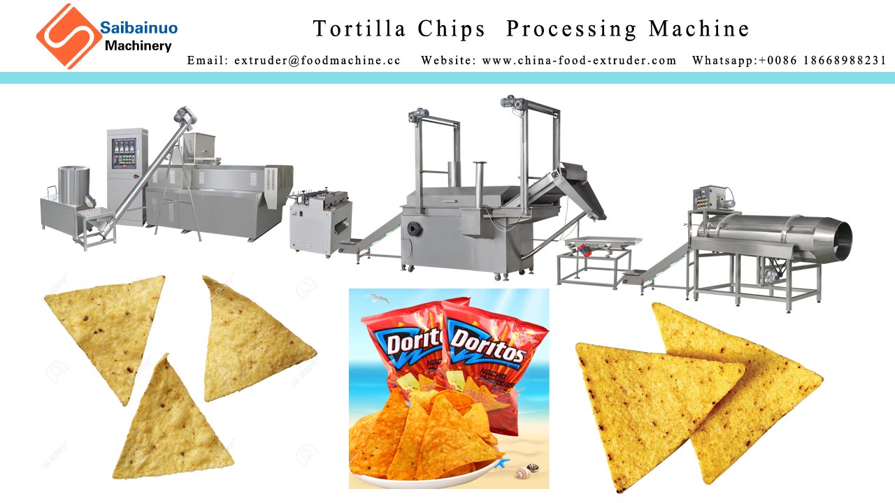 Tortilla chips Nacho chips making machine Food Extruder Machine