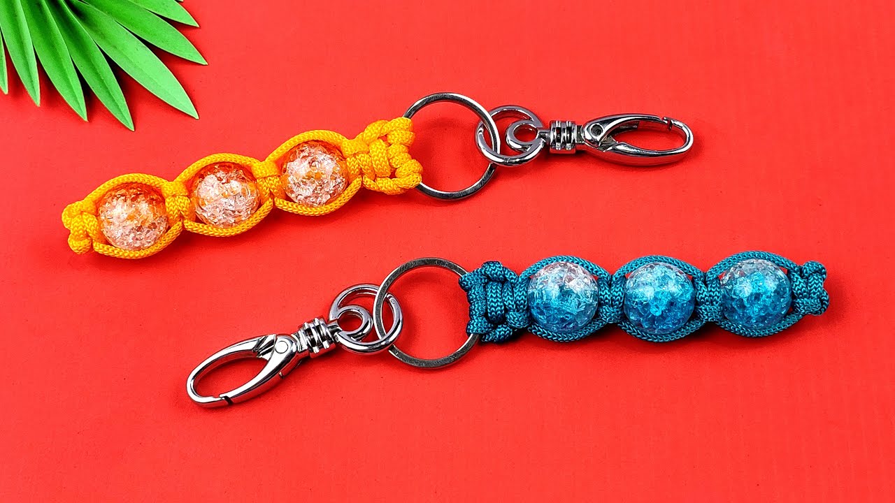 Super Easy Paracord Lanyard Keychain | How to make a Paracord Key Chain Handmade DIY Tutorial #35