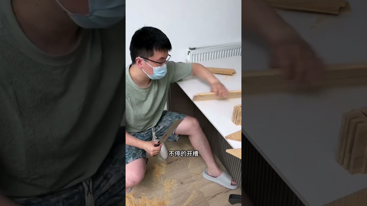 手工制作一张折叠露营桌，展开的过程也太神奇了 #手艺人 #木工diy #生活美学 #大众的小窝窝