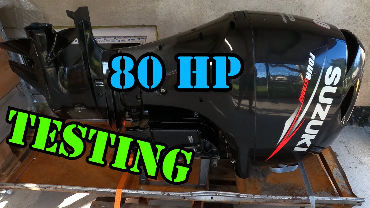 SUZUKI DF80 FOUR STROKE OUTBOARD MOTOR TESTING 2014 YEAR MODEL LONG SHAFT