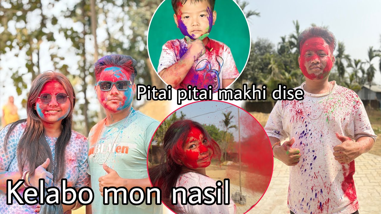 Happy Holi hokoloke | pitai pitai makhi dise  @kdrabhavlogs5597 