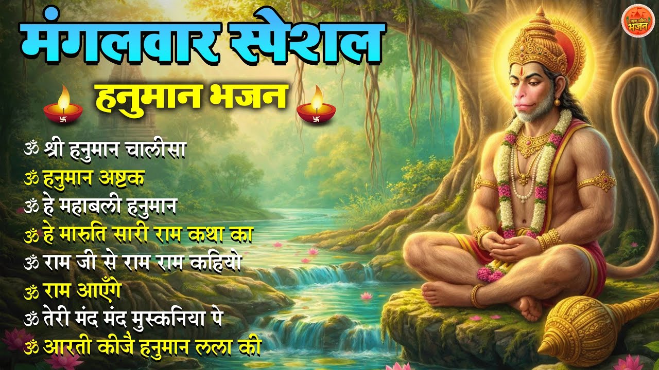 मंगलवार स्पेशल हनुमान भजन 🙏 | Shri Hanuman Chalisa | Bajrangbali Bhajan | Hanuman Aarti