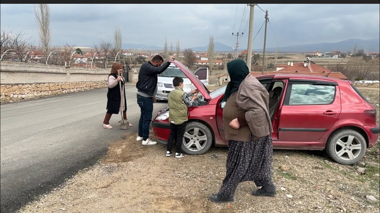 DUDU ABLAYA BAŞSAĞLINA GİDERKEN ARABAM BOZULDU🥺YOLDA KALDIK‼️