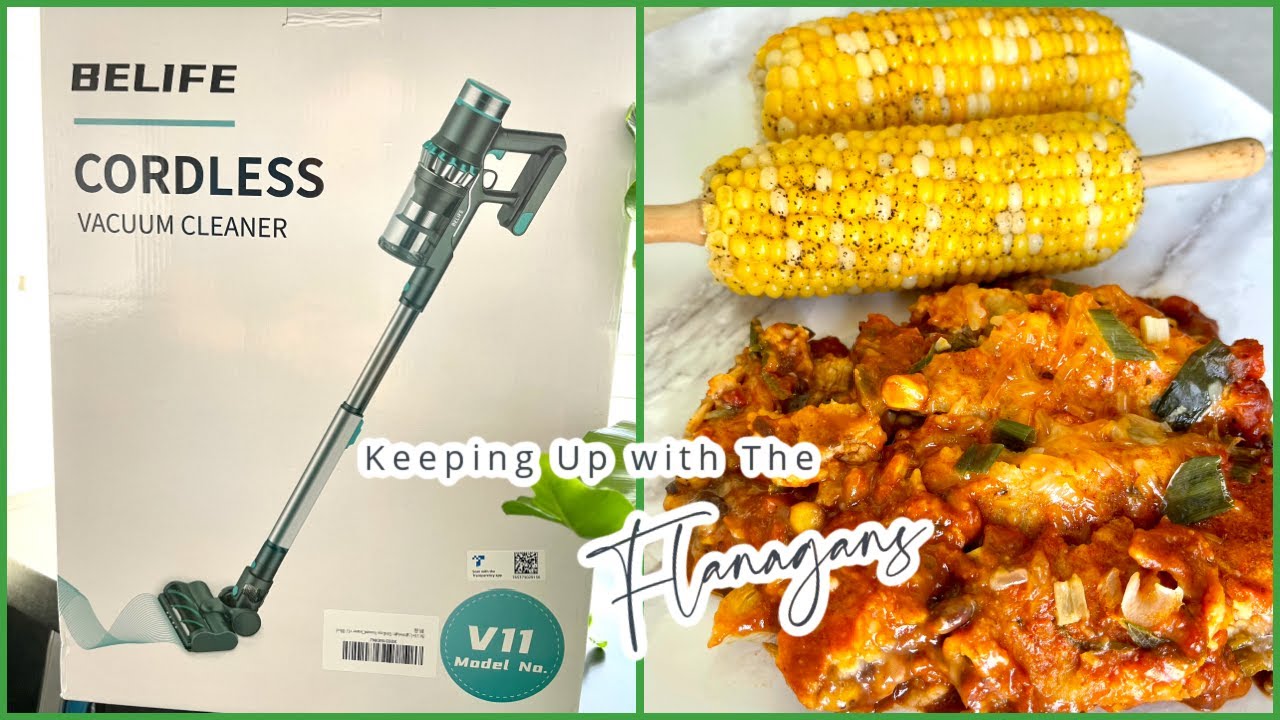 New Cordless Belife Vacuum! | Tattooed Chef Vegan Enchiladas! | Vlog