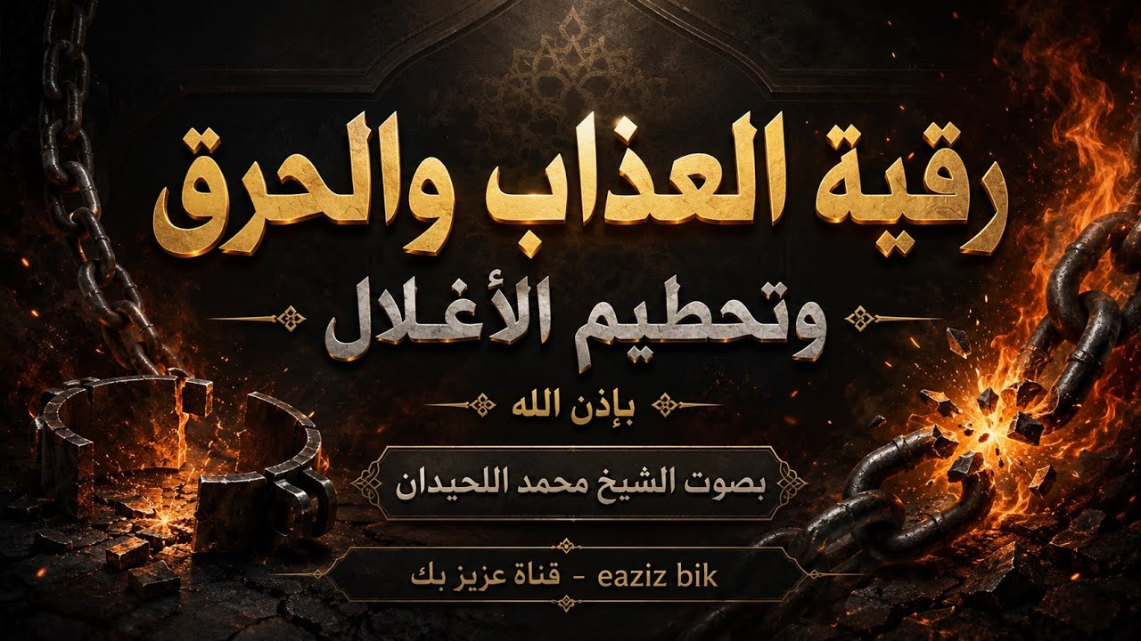 رقية( الأغلال والعذاب والحرق لكبار المردة والشياطين )قراءة سريعة صوت محمد اللحيدان نافعة بَإذن اللـہ