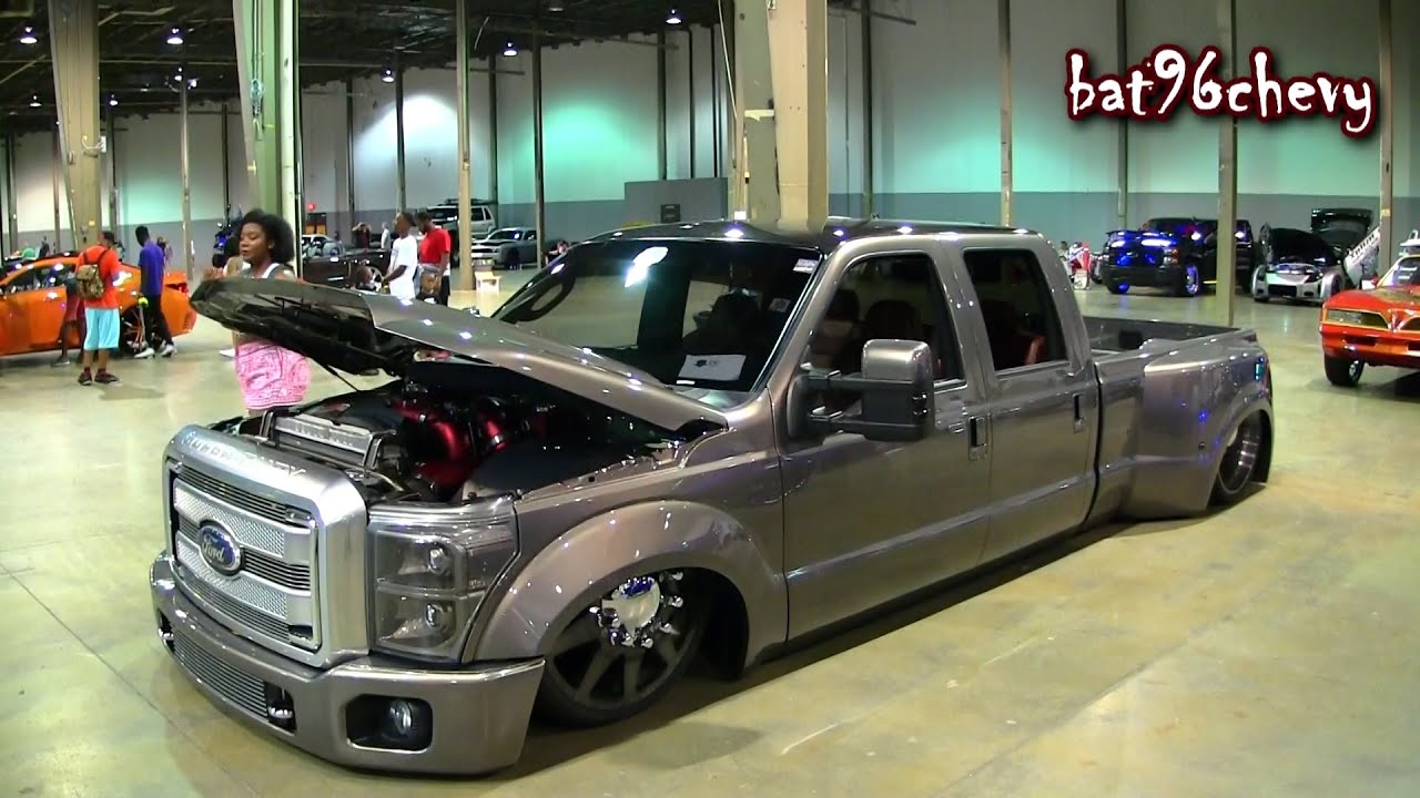 CUSTOM BAGGED '05 Ford F-350 Dually Truck on 28