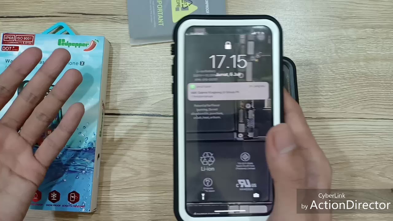 REDPEPPER LIFEPROOF IPHONE X -IP68 WATERPROOF CASE TAHAN AIR