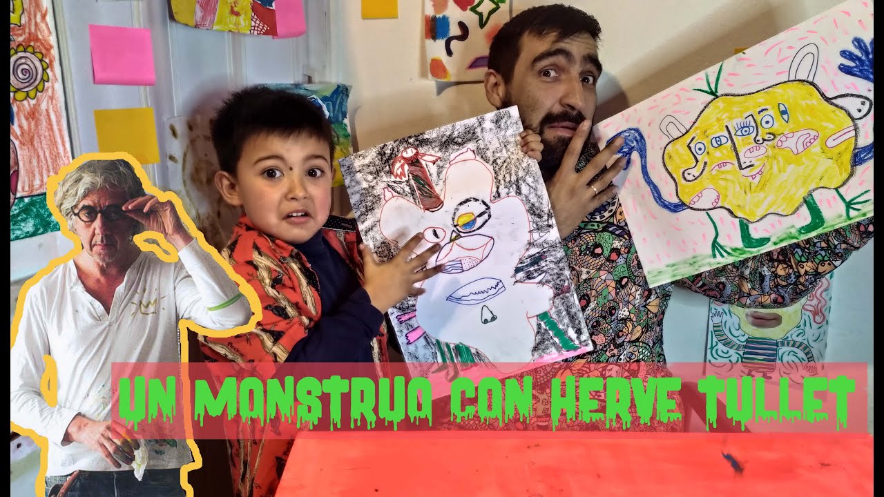 👹Jugando con Herve Tullet, a el dado mágico 🎲, creando un personaje, arte para niños, as.