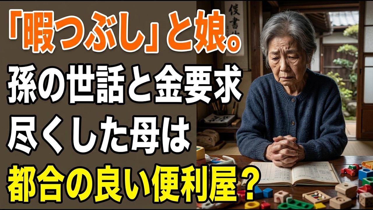 「お母さん、暇でしょ？」70歳の私を“便利屋とATM”扱いした娘たち…限界の夜に突きつけた一言