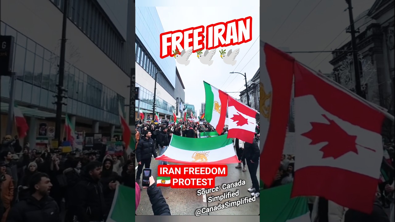 IRAN Freedom Protest Mega Flag- FREE IRAN Canada protest ❤️