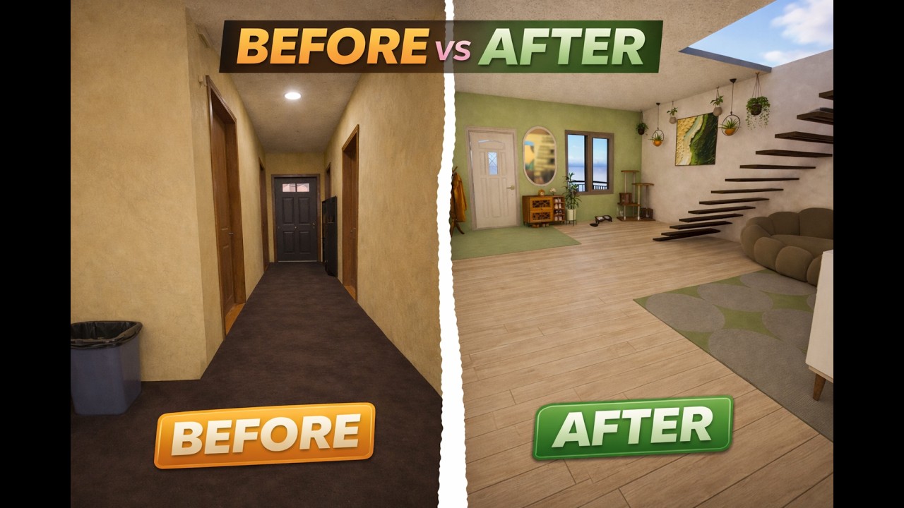 Full House Renovation Starts Here! Hallway makeover loading… 🏡  (Part 2)