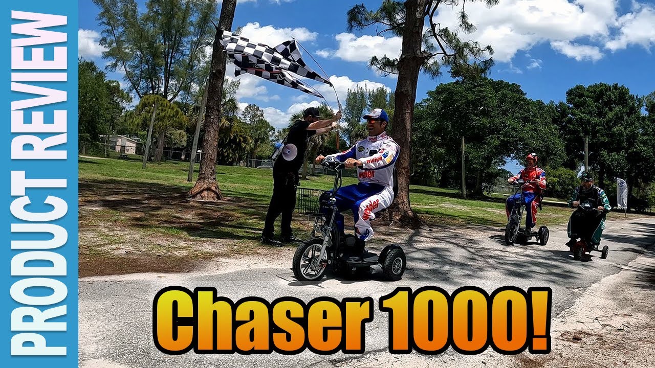 🏁High Speed 3- Wheel Chaser 1000 Scooter Review Video
