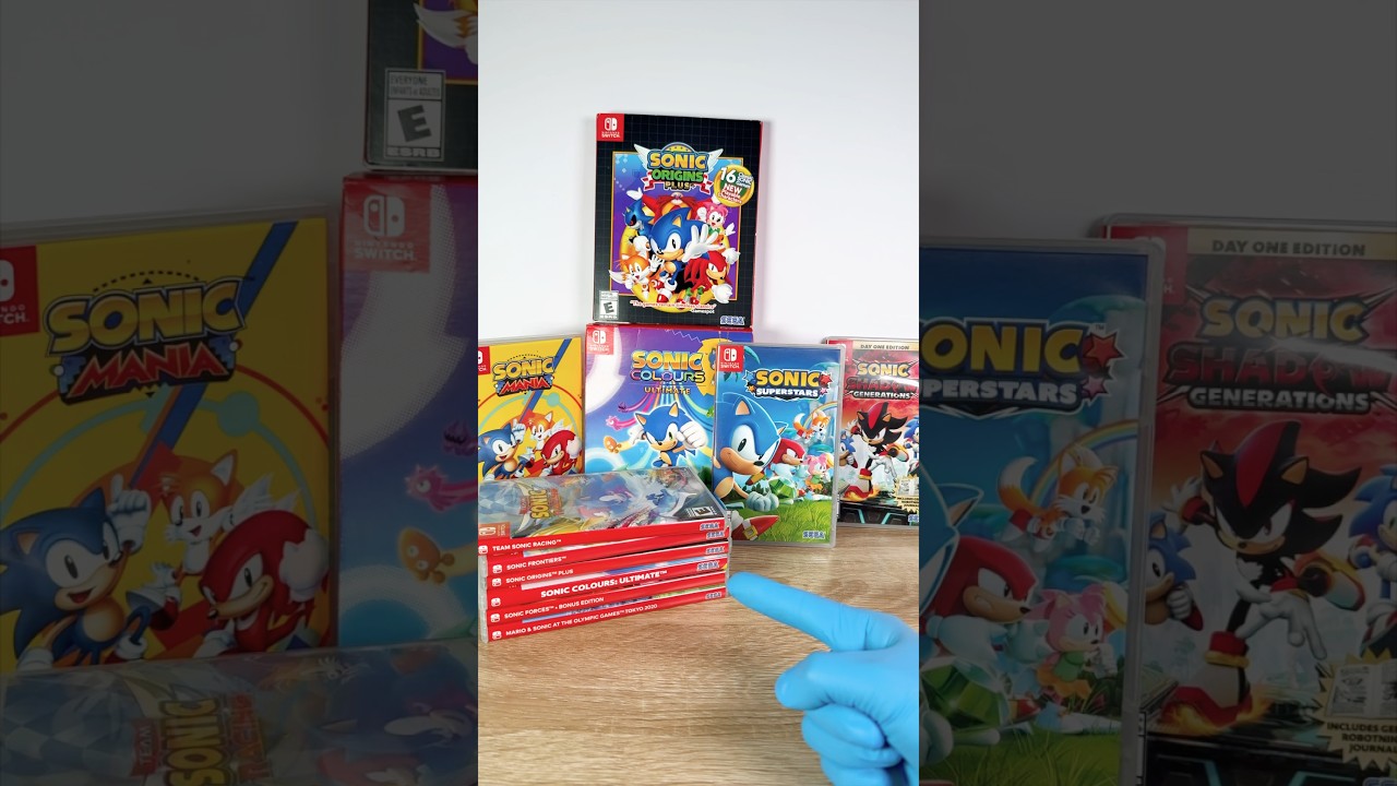 All The Sonic Games For The Nintendo Switch#nintendo #unboxing #viralvideo 👏😎