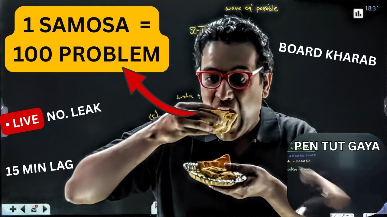 Live Class में Samosa Effect PRO MAXX ☠😨!! No. Le@k + Board hang + Pen kharab + ... - Ft. Saleem sir