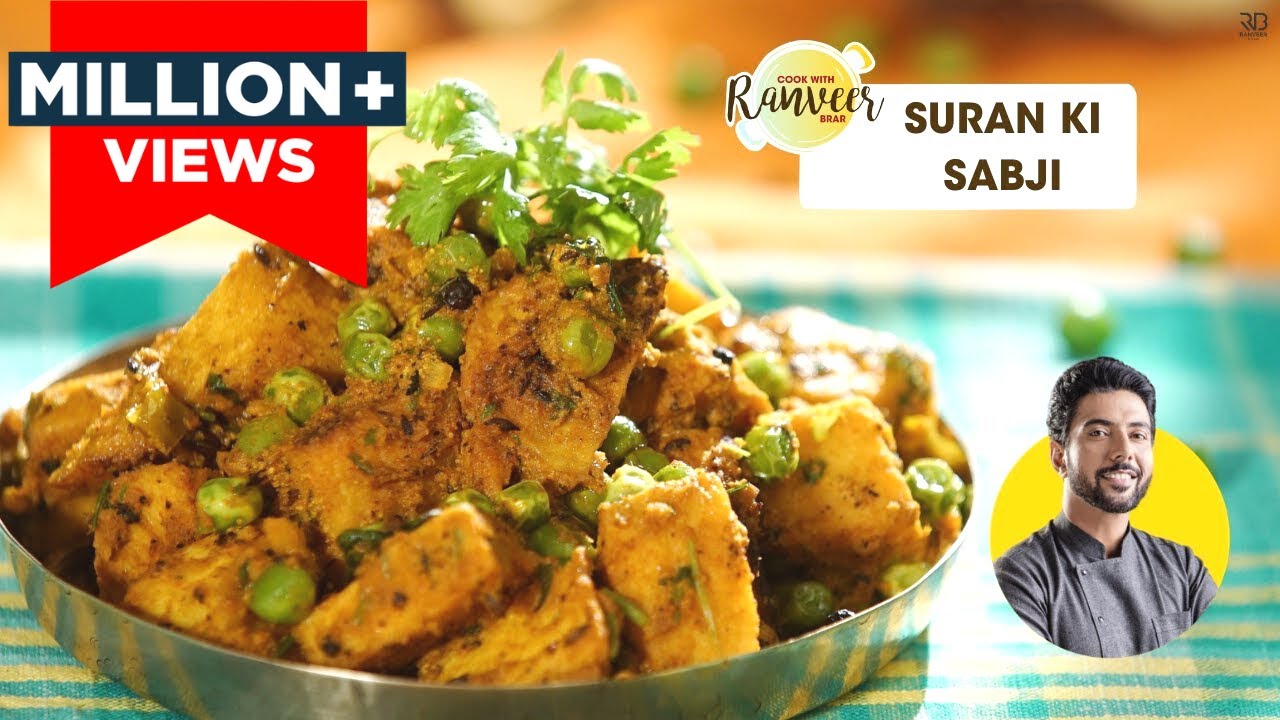 Suran ki Sabji | लक्ष्मी पूजन पे शुभ सुरन की सब्जी | जिमीकन्द सब्जी | Yam curry | Chef Ranveer Brar