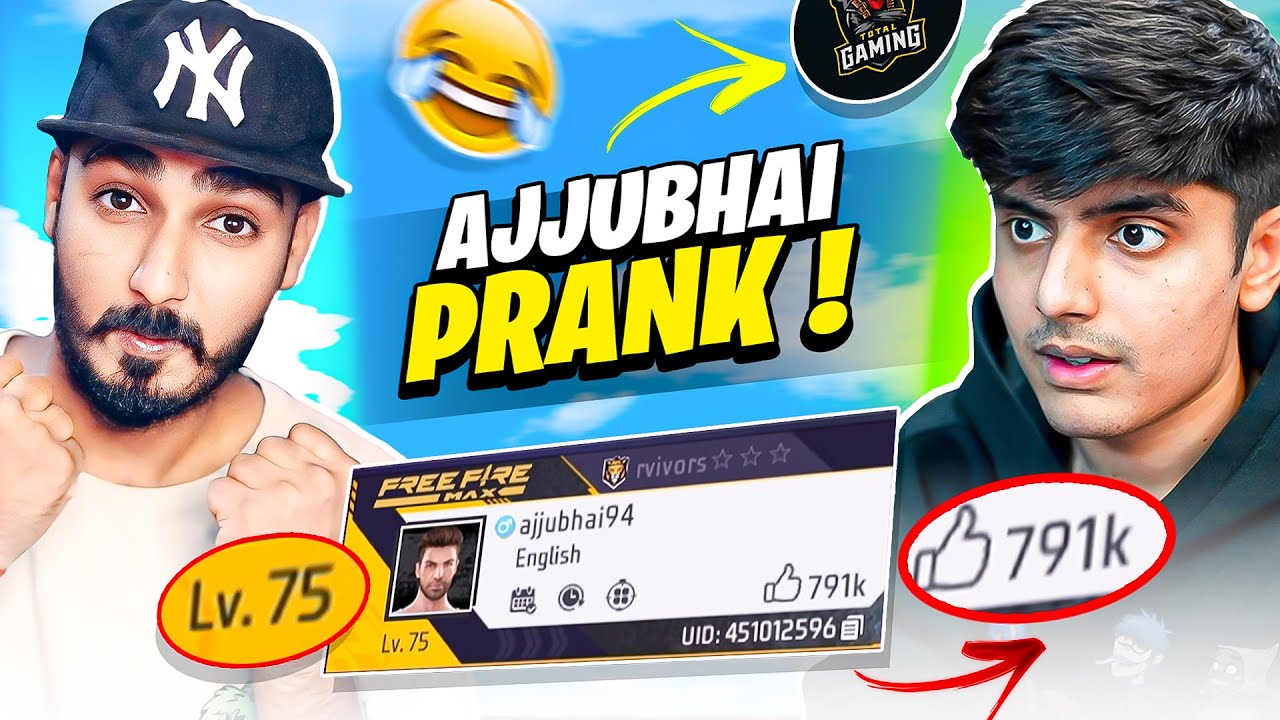 Ajjubhai Prank With “Jadugar Player“ 😲 Garena Free Fire Max