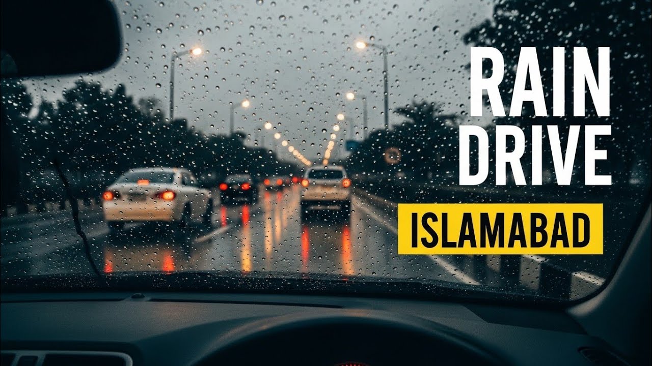 👉 Islamabad Rain Drive 🌧️ | POV Driving in Rain | Pakistan Roads
