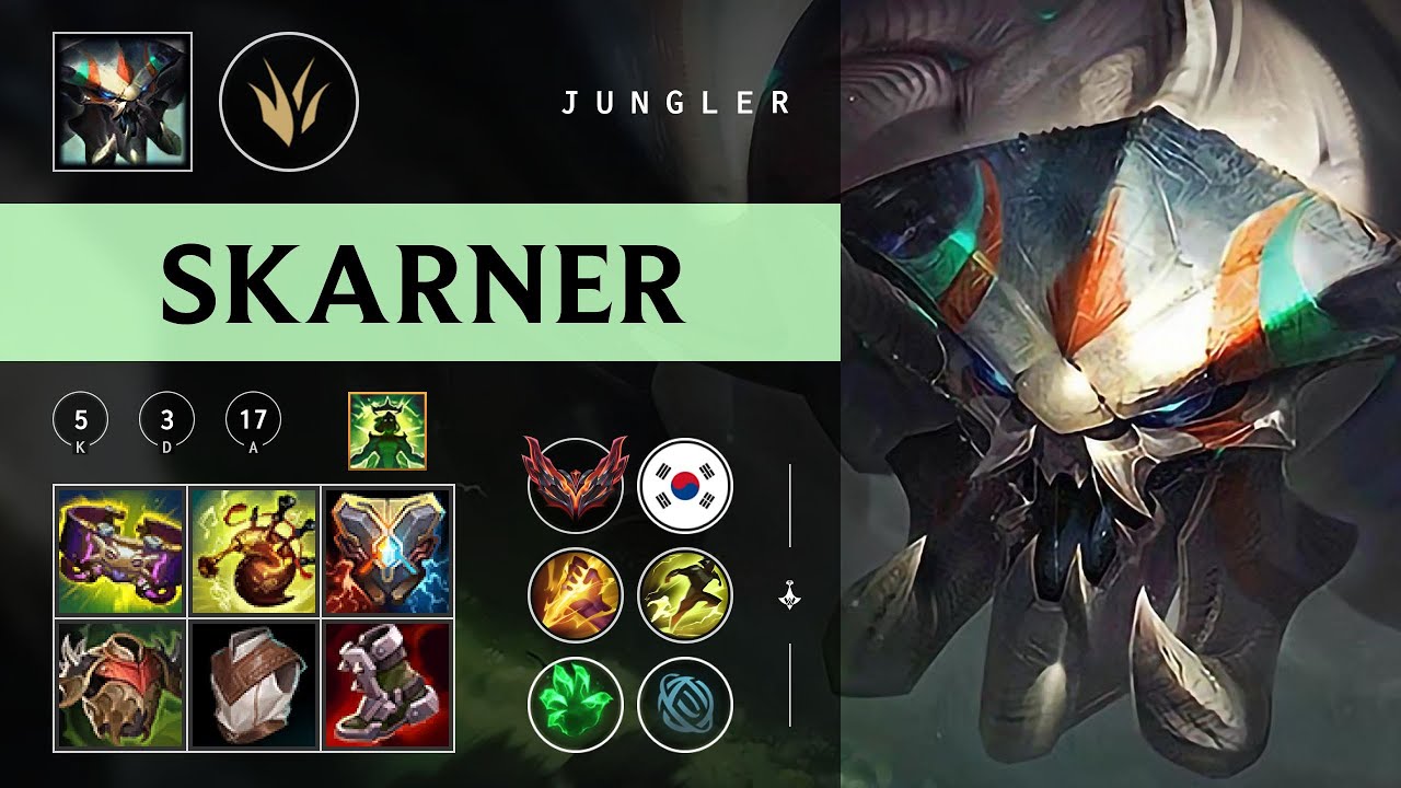 Skarner Jungle vs Taliyah - KR Grandmaster Patch 26.02