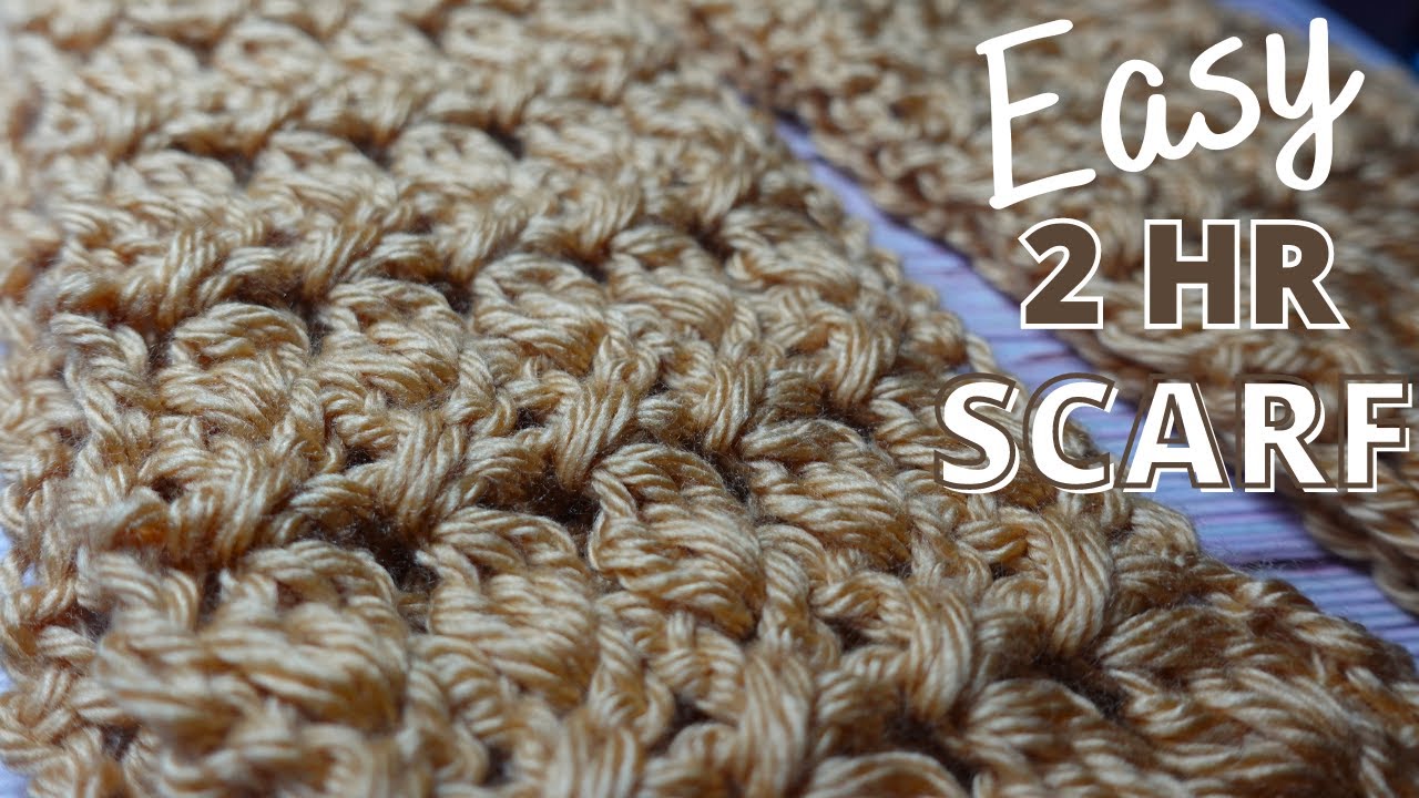 Crochet Scarf for Beginners (Take 33) | How to Crochet QUICK & EASY Elegant SCARF in 2 hours!