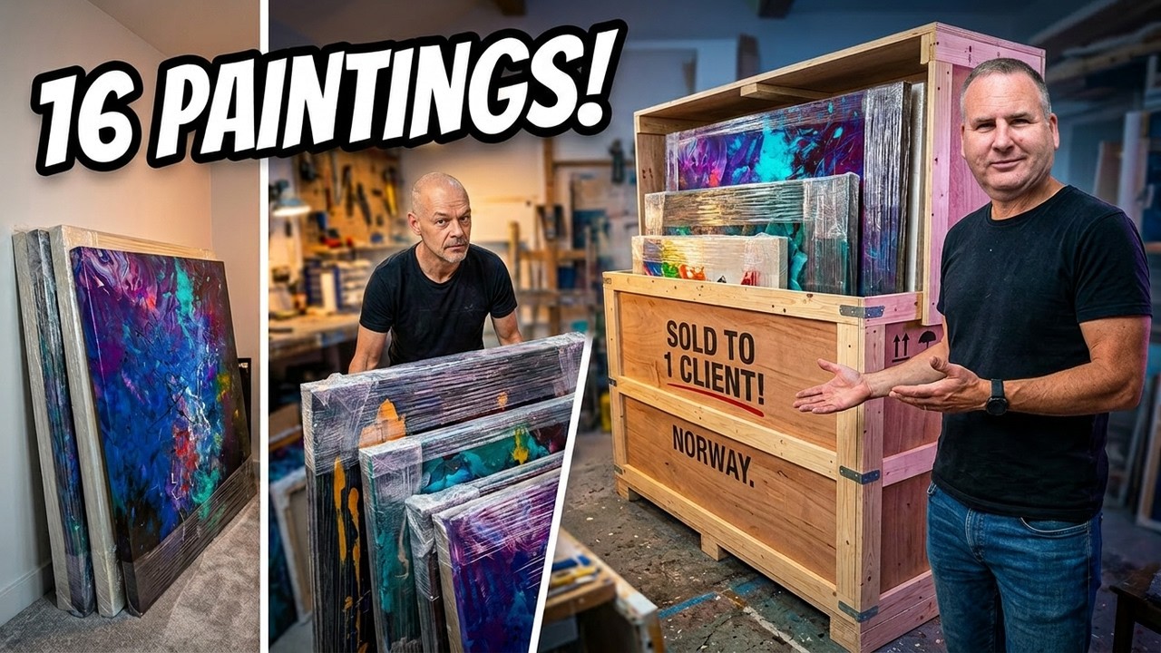 16 Paintings to ONE client!! It’s a very busy week!!
