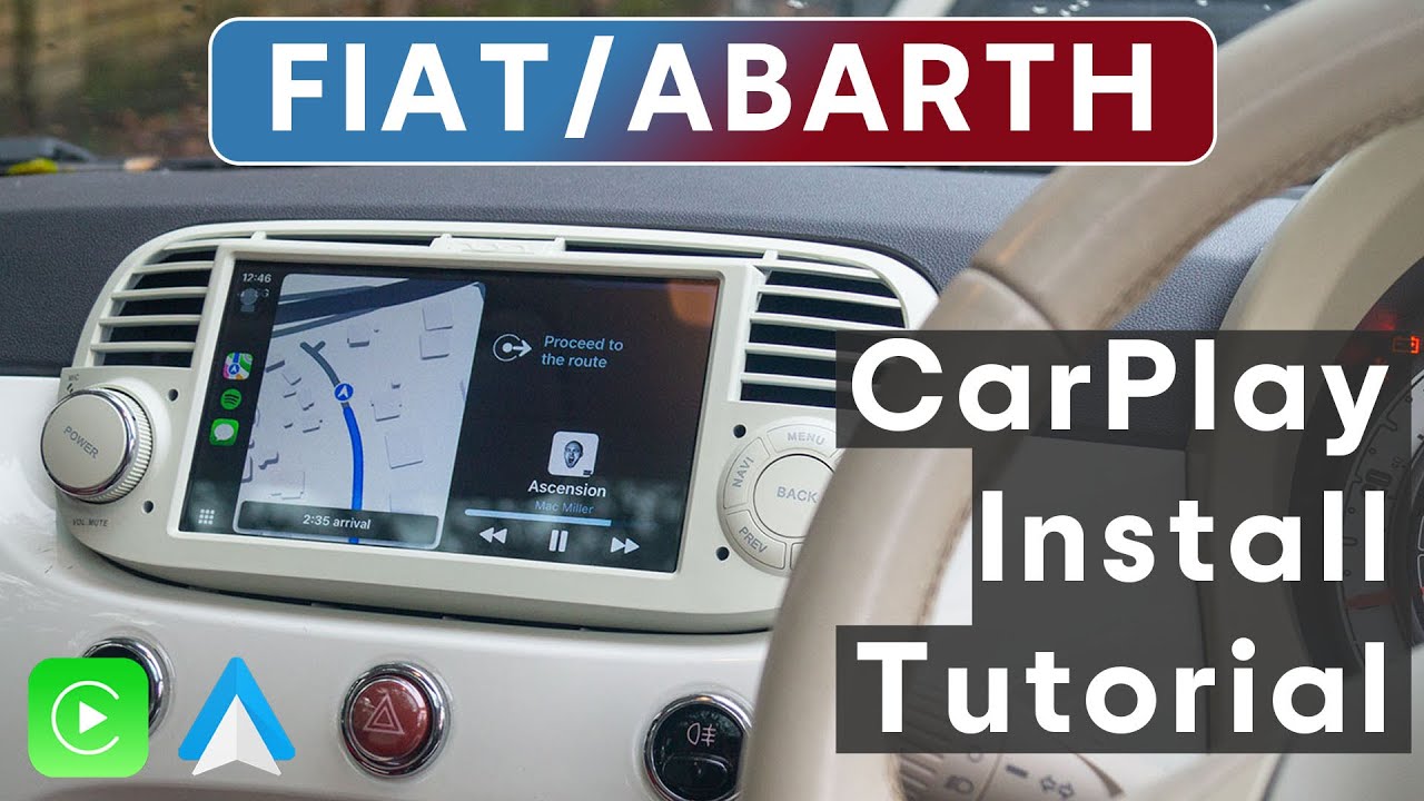 Fiat/Abarth 500 CarPlay Radio Installation Tutorial | Carsmetics