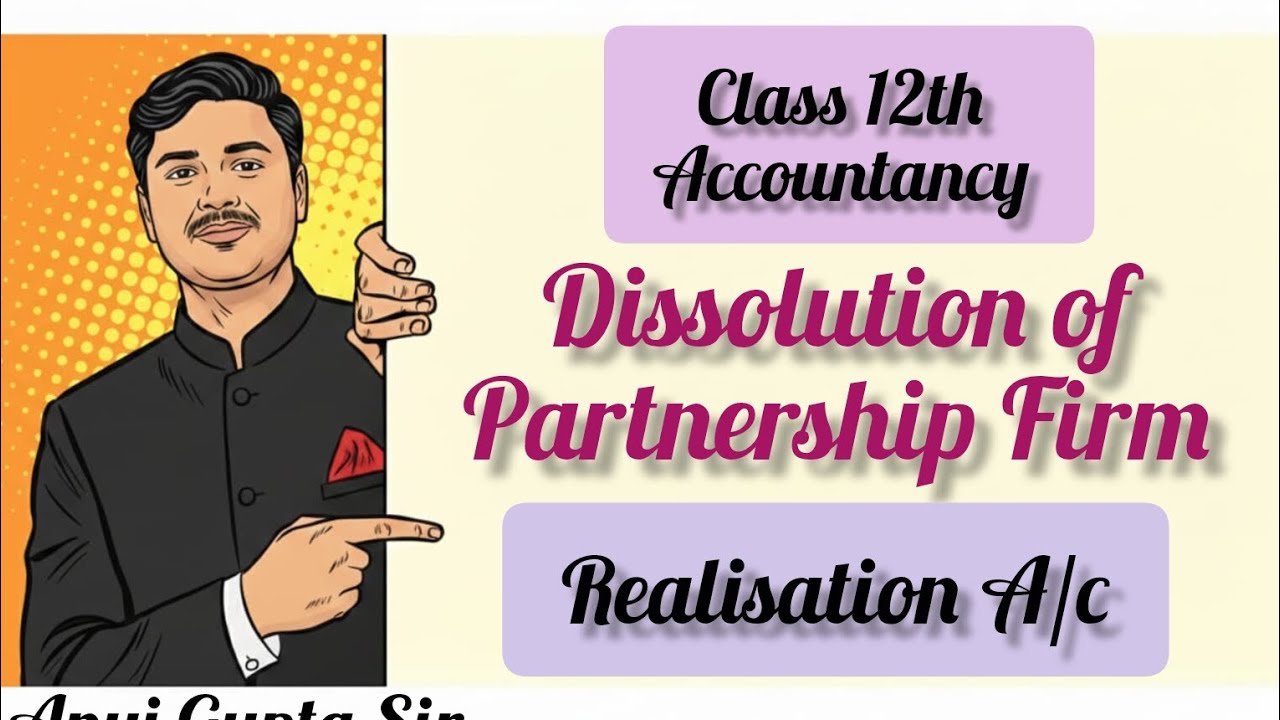 #Realisation A/c#Dissolution of Partnership Firm#Class-12Accountancy