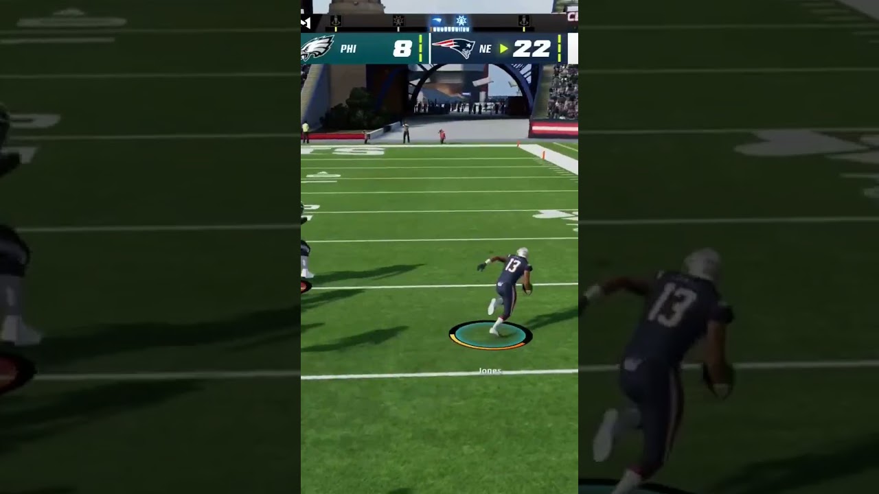 This pick 6 made eagles user pull the 🔌 plug 😆 #maddennfl23 #ragequits #doyourjob #patriotsnation