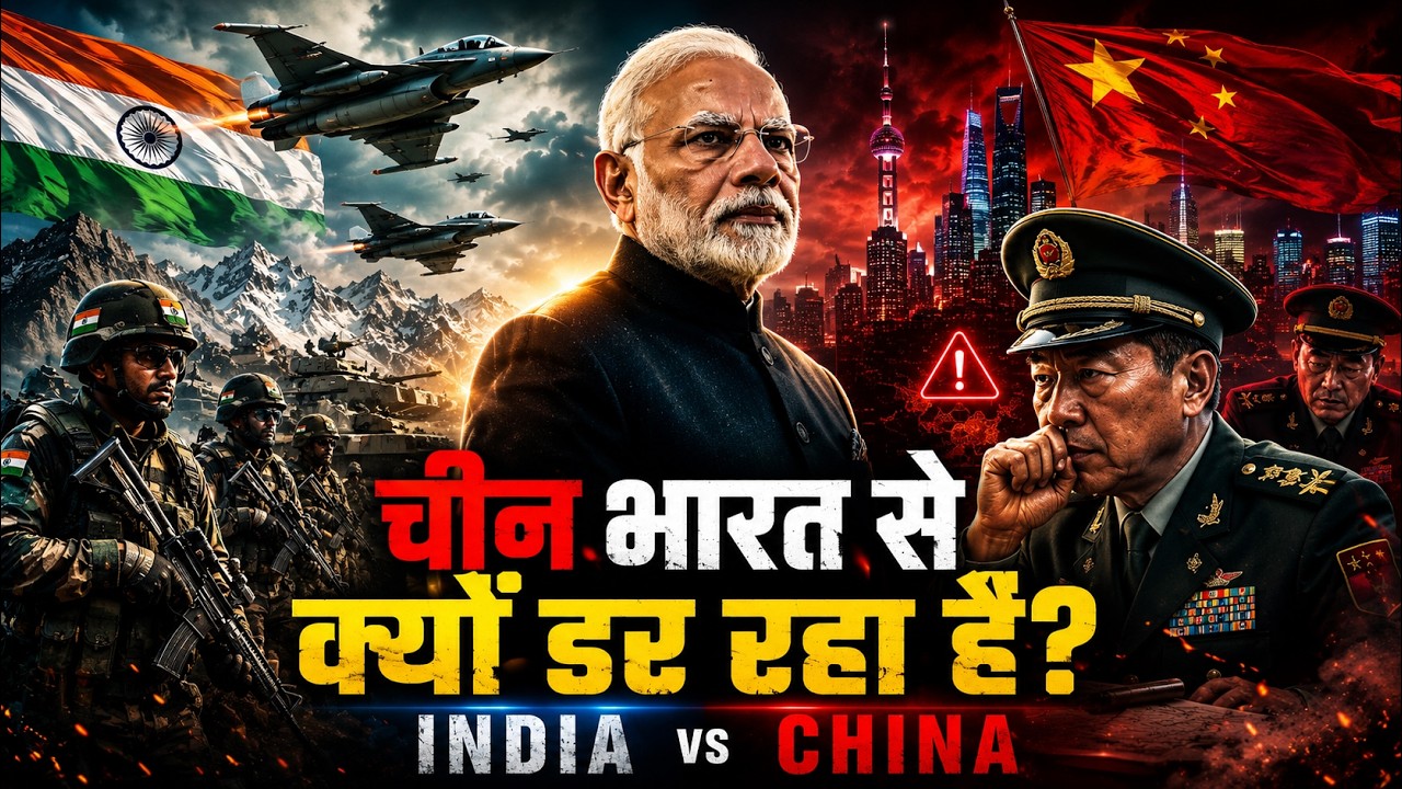 चीन भारत से क्यों डर रहा है? | India vs China Explained