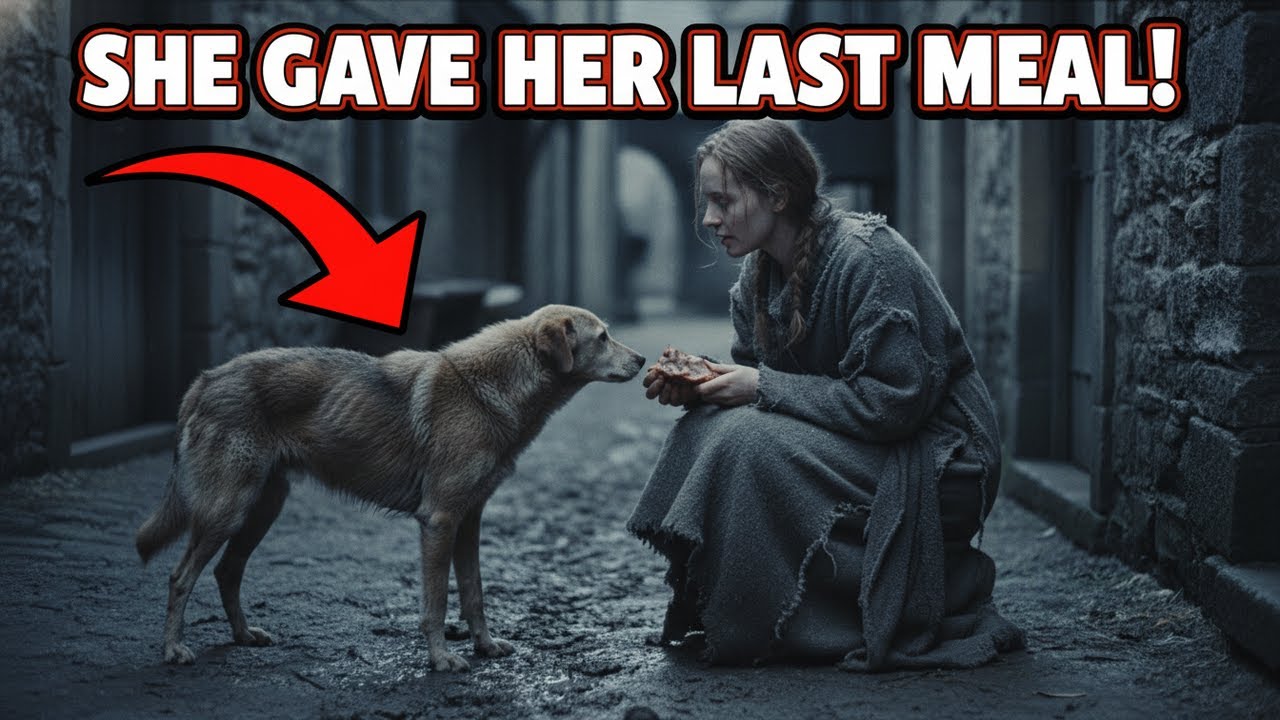 Starving Girl Gives Her Last Scrap Of Food To A Wounded Dog—Then Everything Changed!