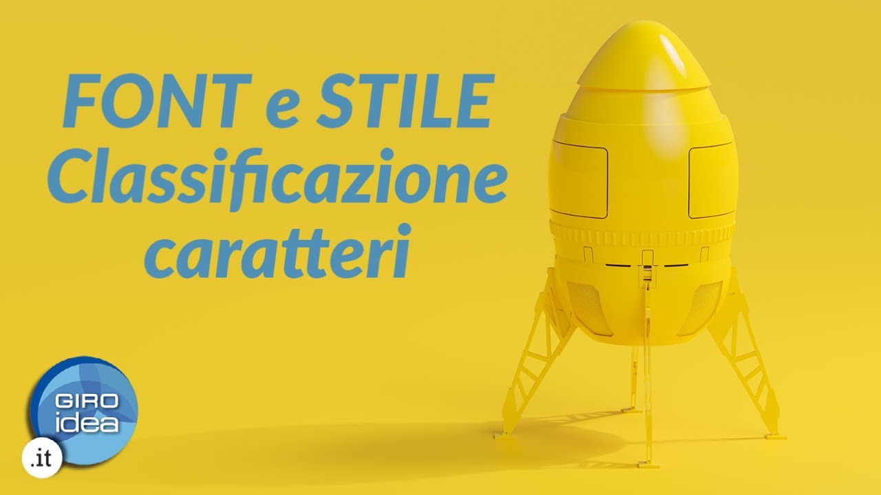 FONT e STILE [classificazione caratteri]