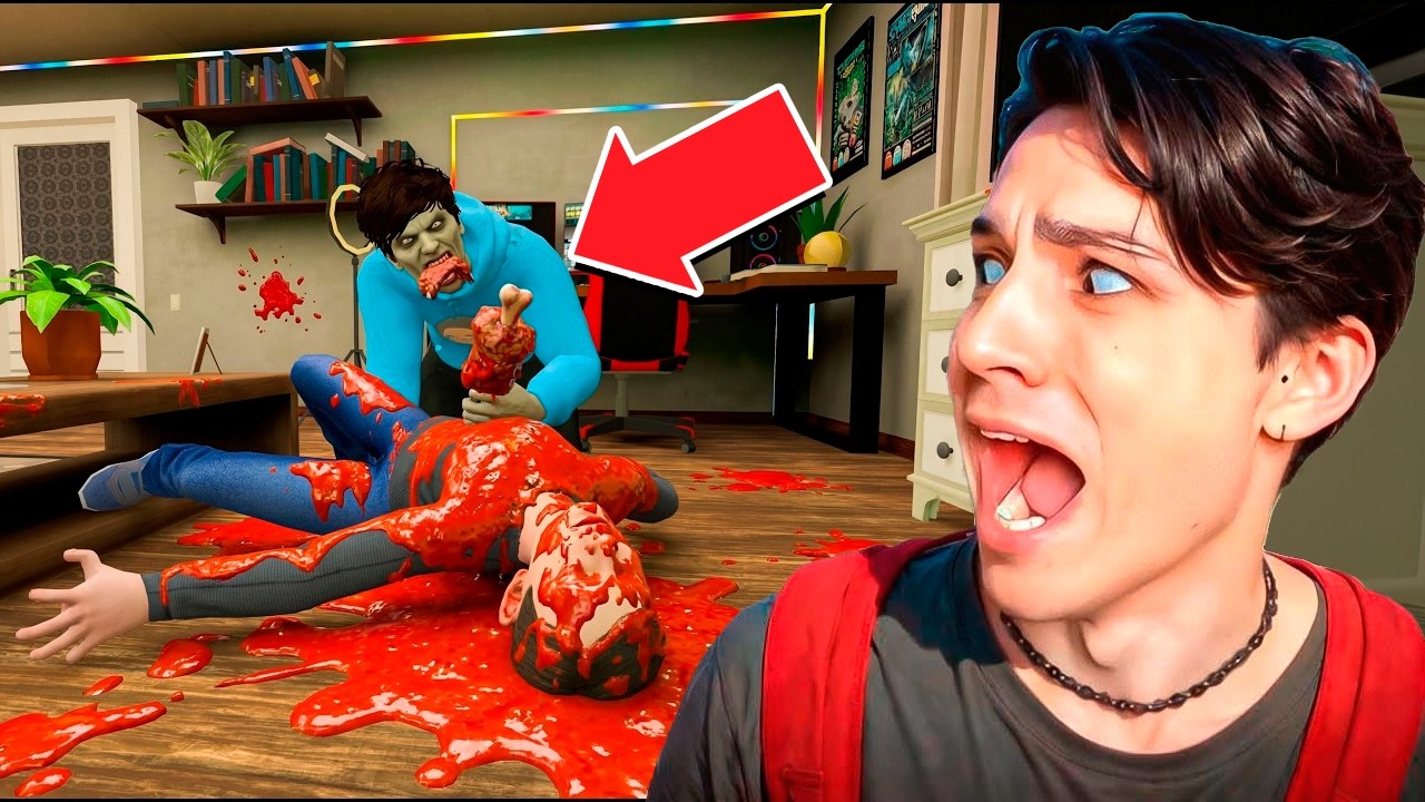 Я СЪЕЛ СКУЛБОЯ!?😱 ЗОМБИ МОД В ПОБЕГ ОТ БЛОГЕРА😨
