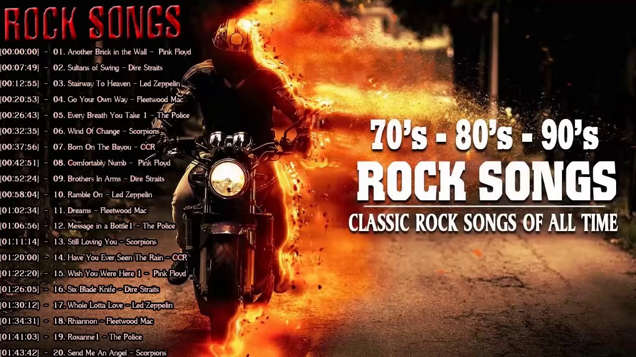 Pink Floyd,Dire Straits,Led Zeppelin,Fleetwood Mac,The Police,Scorpions,CCR   Greatest Hits   YouTub