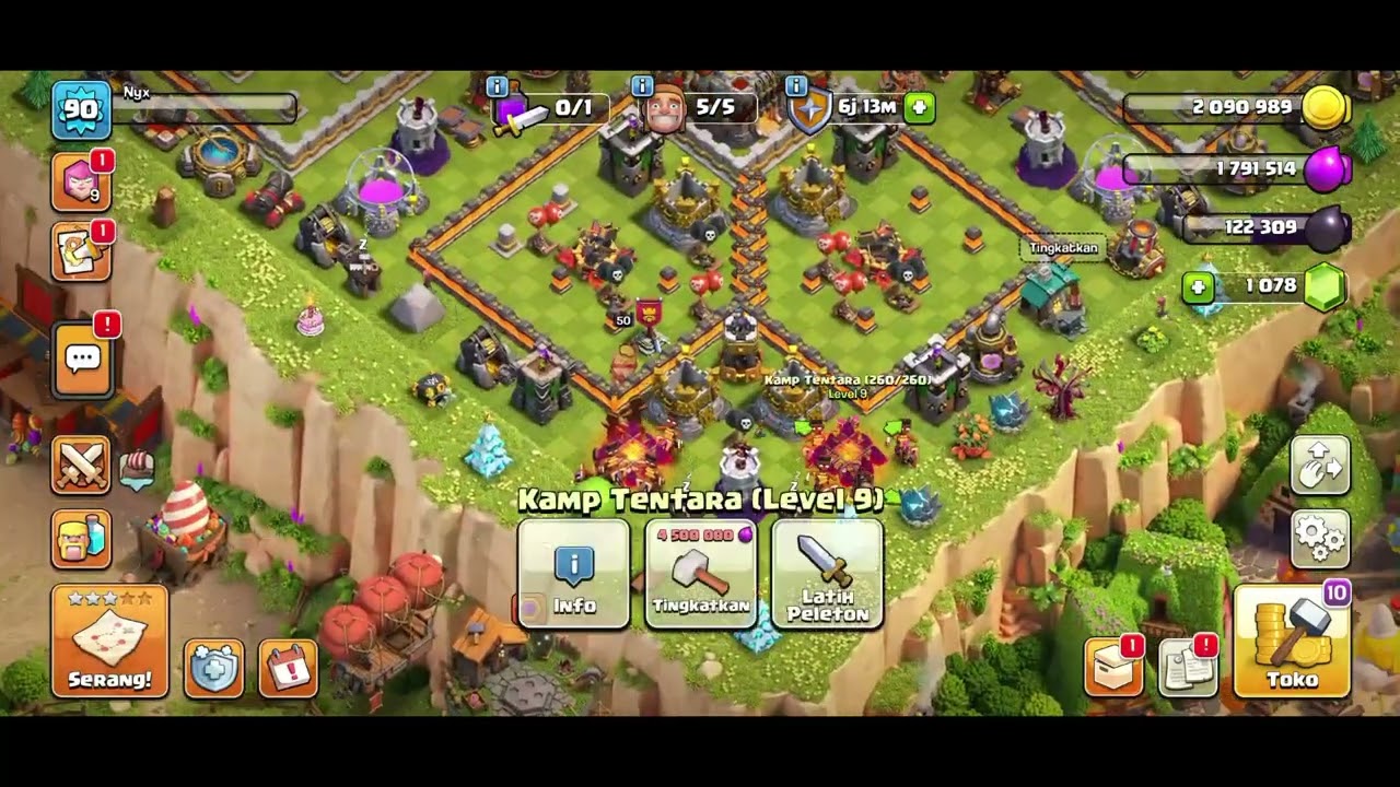 Hari ke 184 perjalanan menuju Th tertinggi #coc #clashofclans #clasofclan