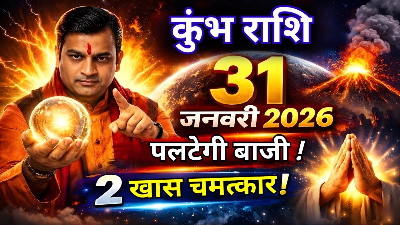 कुंभ राशि 31 जनवरी 2026: महीने के आखिरी दिन पलटेगी बाजी! 2 खास चमत्कार जिंदगी भर याद रखोगे!