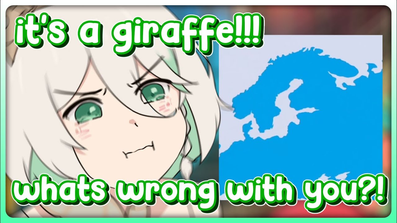 Cecilia Still Trying to Convince Chat That This Part of Europe on the Map Looks Like a Giraffe