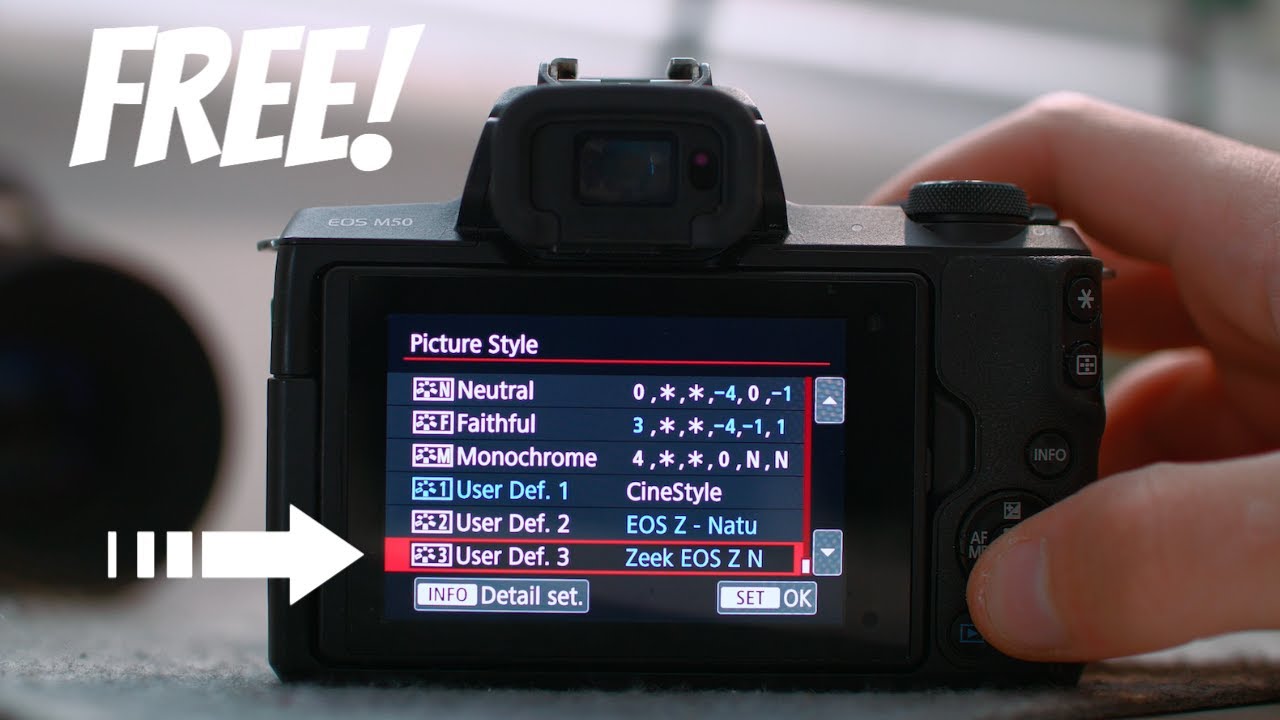 Создайте свой собственный стиль Canon Picture Style БЕСПЛАТНО! | Canon M50