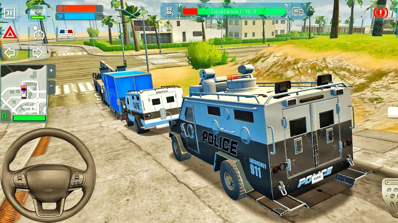 Police Sim 2022 👮🚓 Police Truck Driving Game - Police Games 3D Android Gameplay