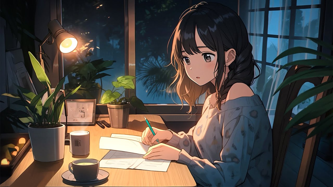 4 - Hour Study With Me ~ Deep Focus Lofi Mix 🍯 Study/Work Concentration [chill lo-fi hip hop beats]