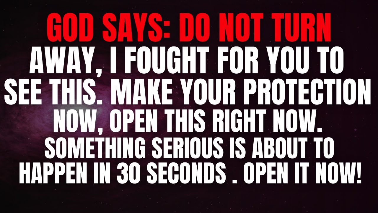 GOD SAYS- 